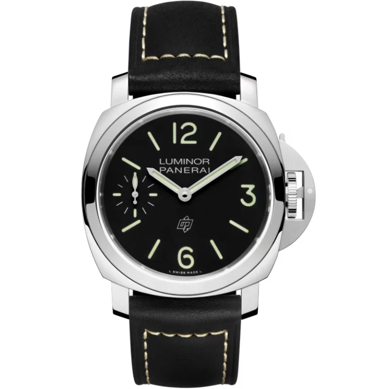LUMINOR LOGO PAM01084 44 MM STAINLESS STEEL WITH BLACK DIAL