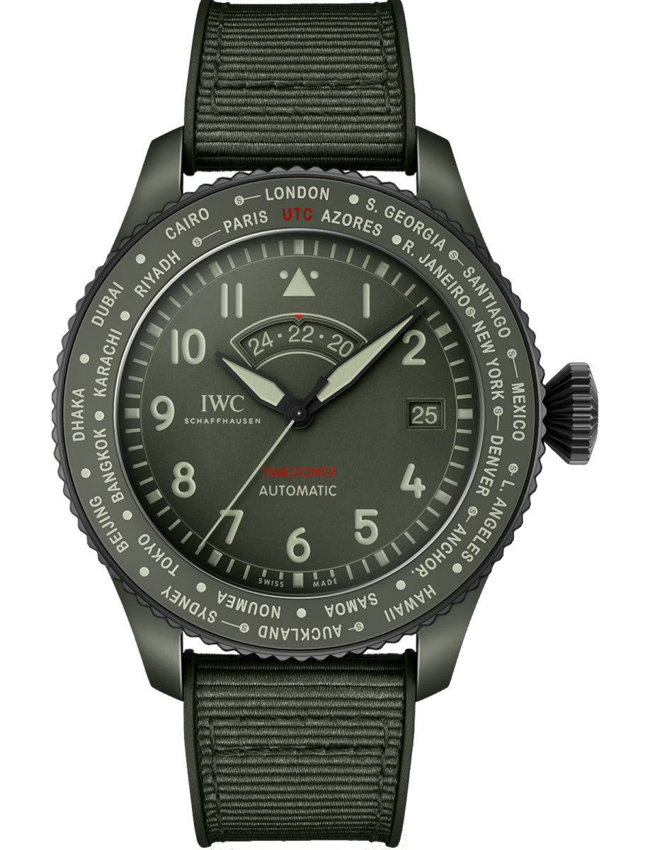 IWC Pilot’s Watch Timezoner TOP GUN Woodland IW395601