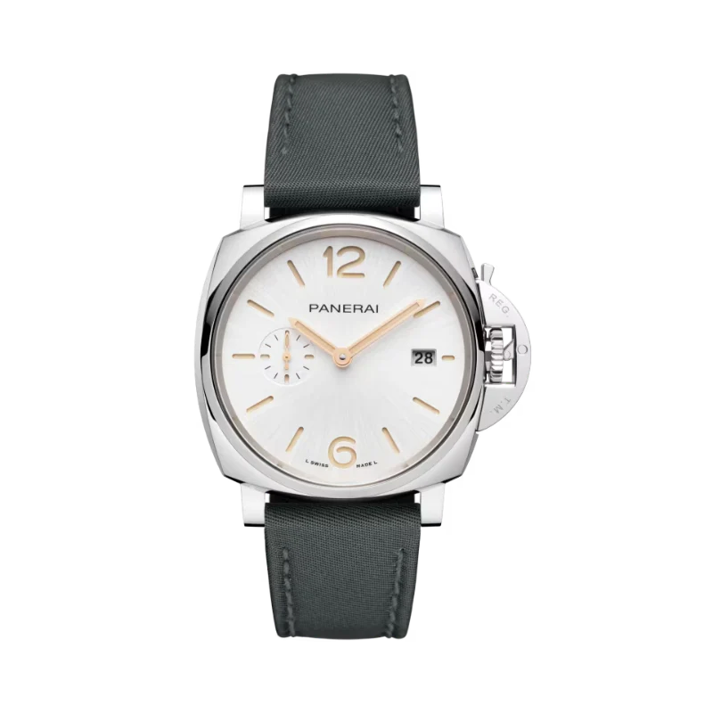 LUMINOR DUE PRADA RE-NYLON PAM01428 42 MM STAINLESS STEEL WITH WHITE DIAL