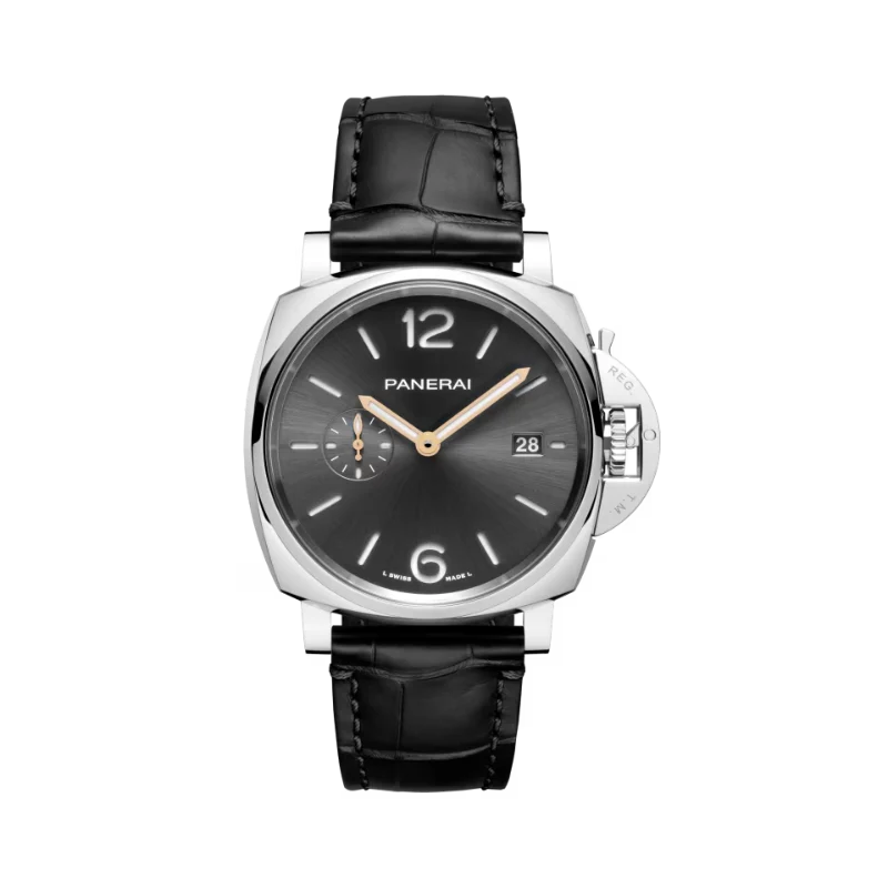 LUMINOR DUE PAM01250 42 MM STAINLESS STEEL WITH BLACK DIAL