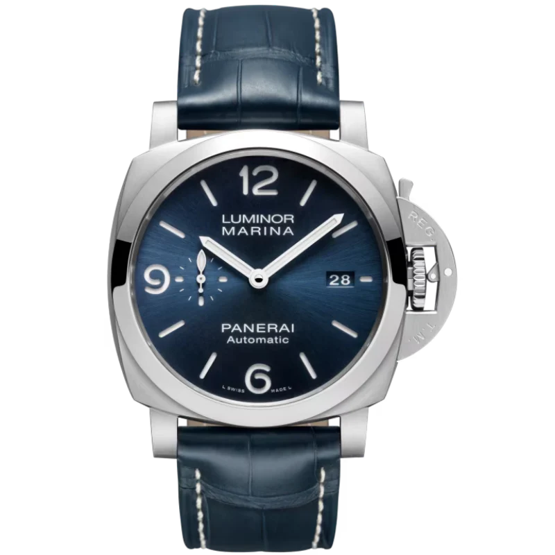 LUMINOR MARINA PAM01313 44 MM STAINLESS STEEL WITH BLUE DIAL