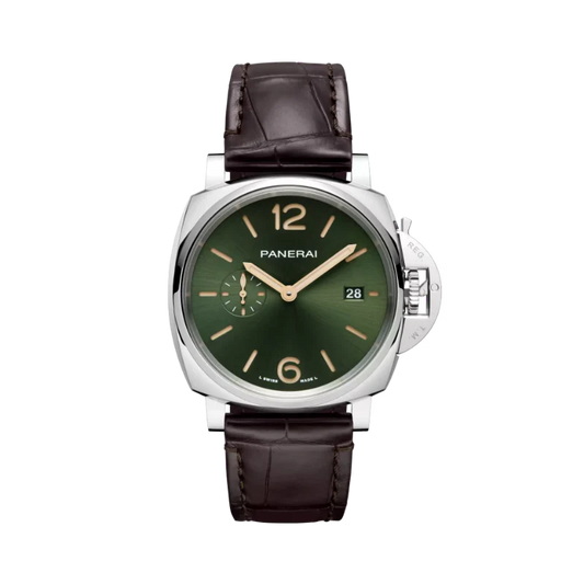 LUMINOR DUE PAM01329 42 MM PLATINUMTECH™ WITH GREEN DIAL