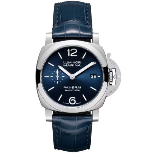 LUMINOR QUARANTA PAM01370 40 MM STAINLESS STEEL WITH BLUE DIAL