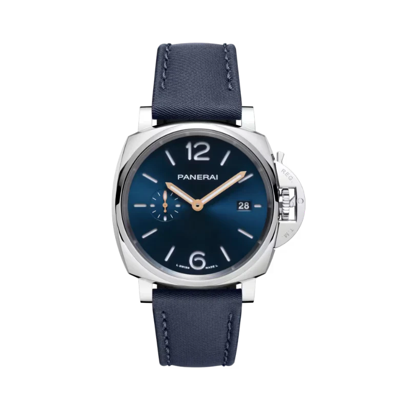 LUMINOR DUE PRADA RE-NYLON PAM01429 42 MM STAINLESS STEEL WITH BLUE DIAL