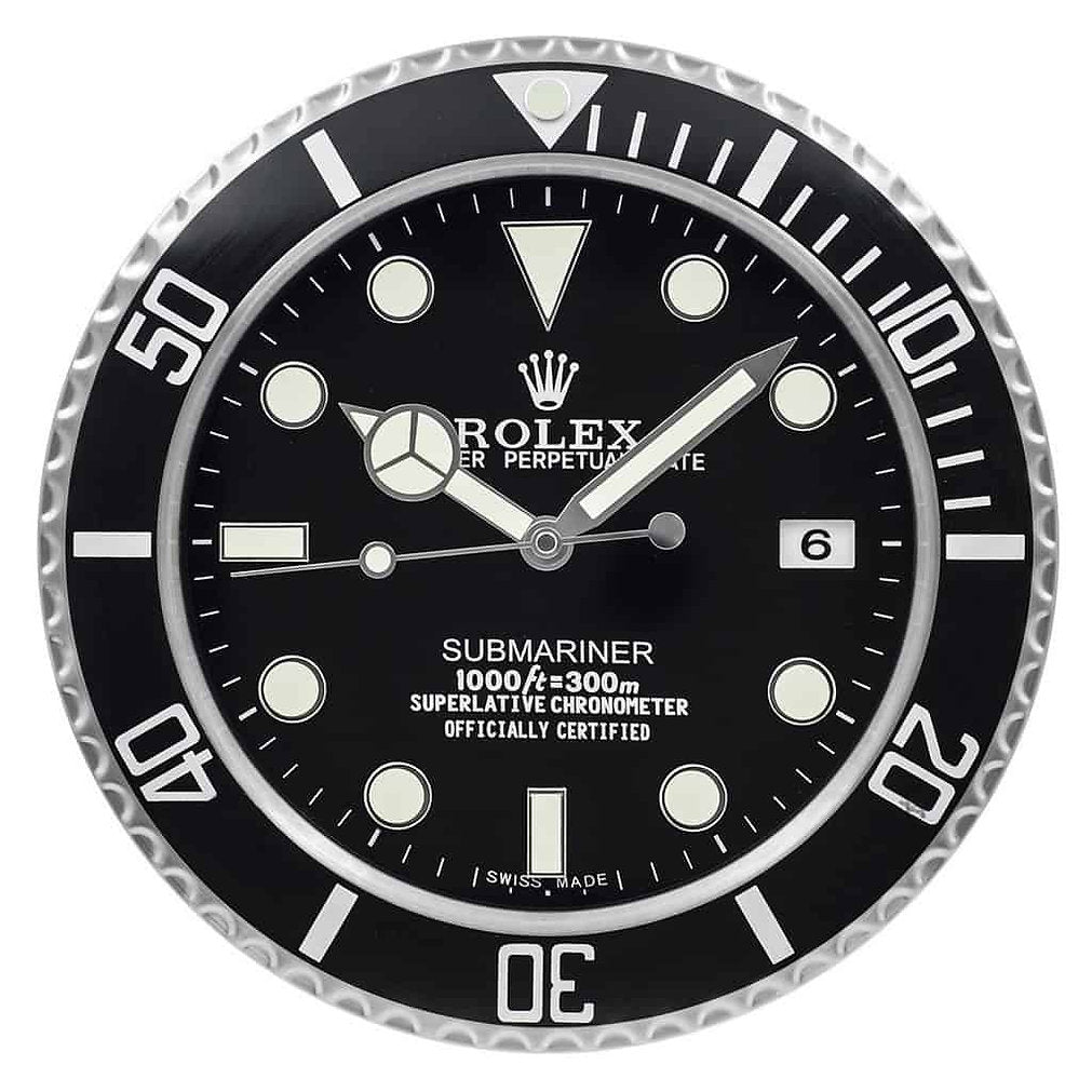 Submariner Black Style | Wall Clock